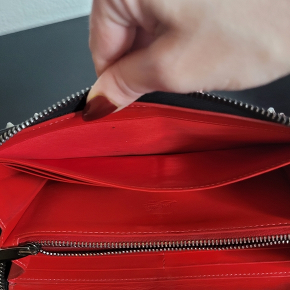 Christian Louboutin Long Wallet Panettone gunmetal/silvery Studs - Picture 11 of 15